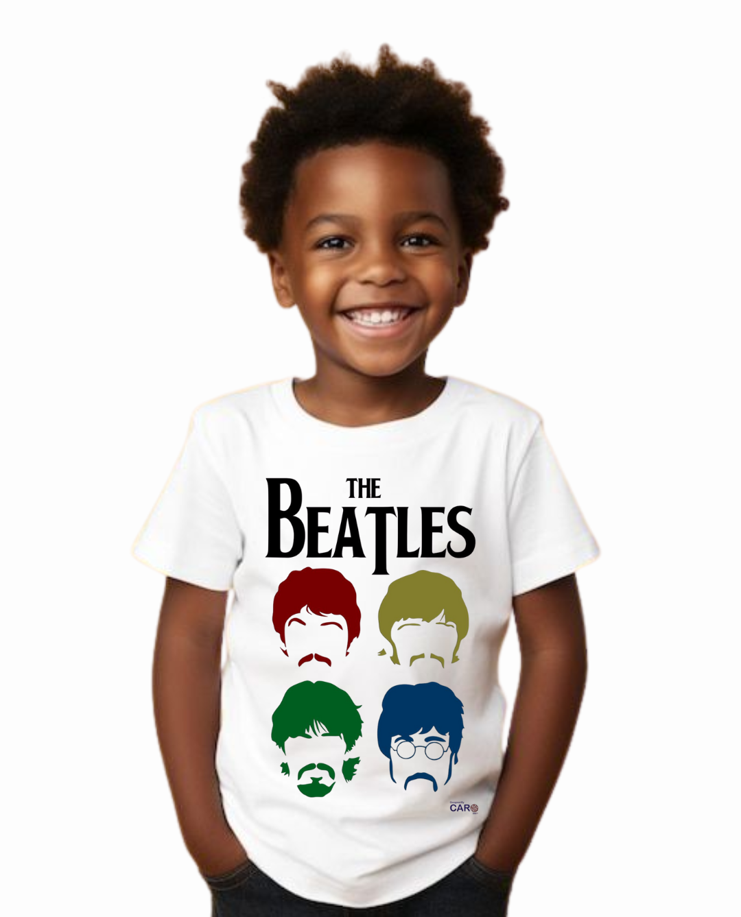 Polera Blanca The Beatles Niño – Rock Kids