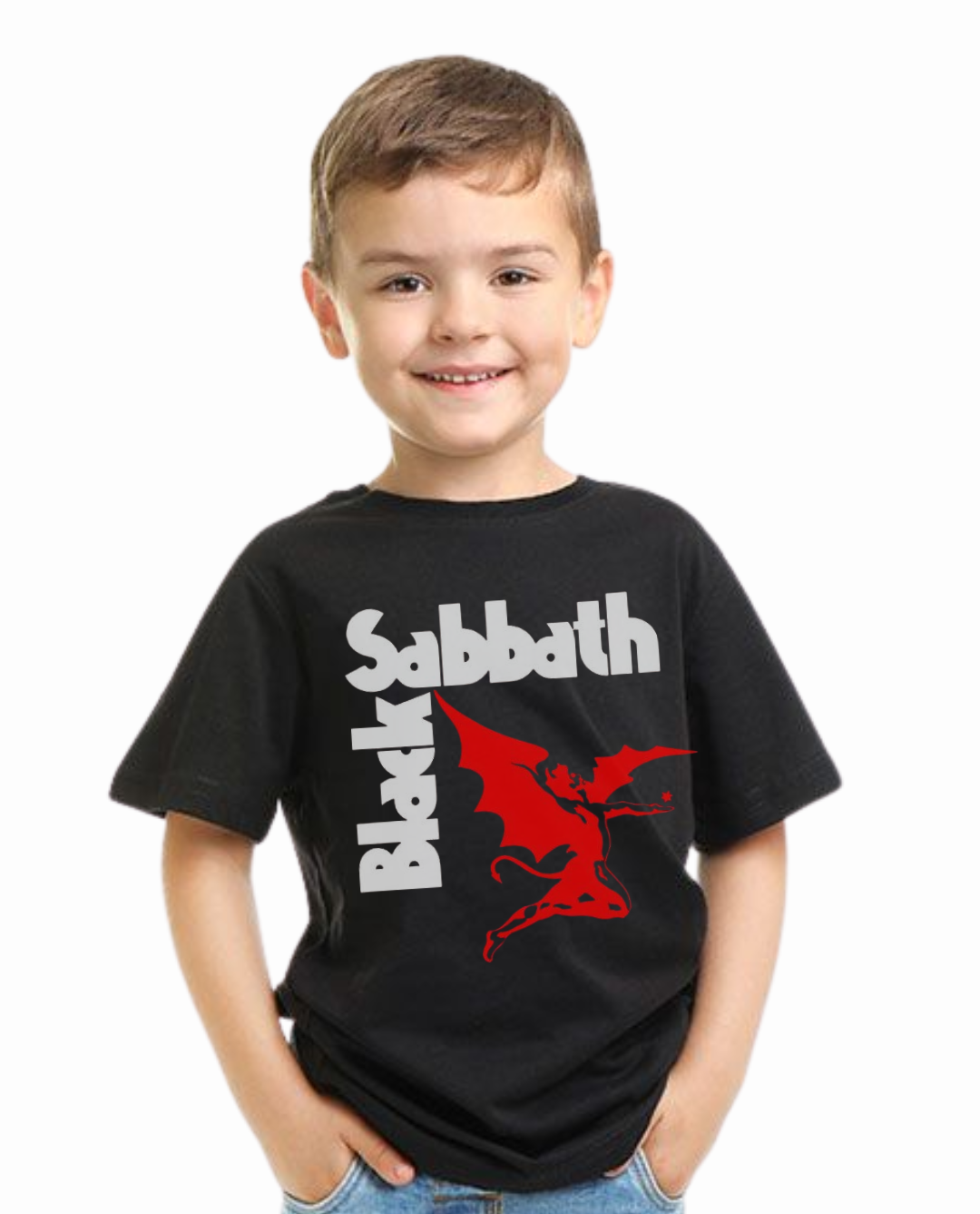 Polera Negra Black Sabbath Niño – Rock Kids