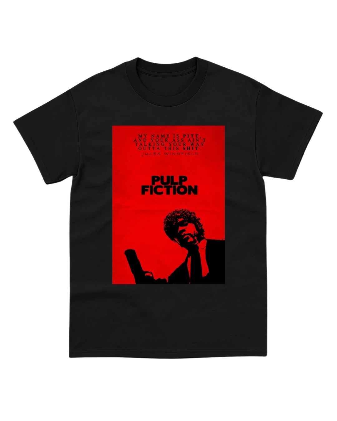 Polera Pulp Fiction Movie Black